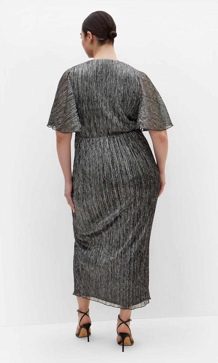 image:imageCity Chic Womens Plus Size Cocktail Dress Lily Sparkle MaxiBlack