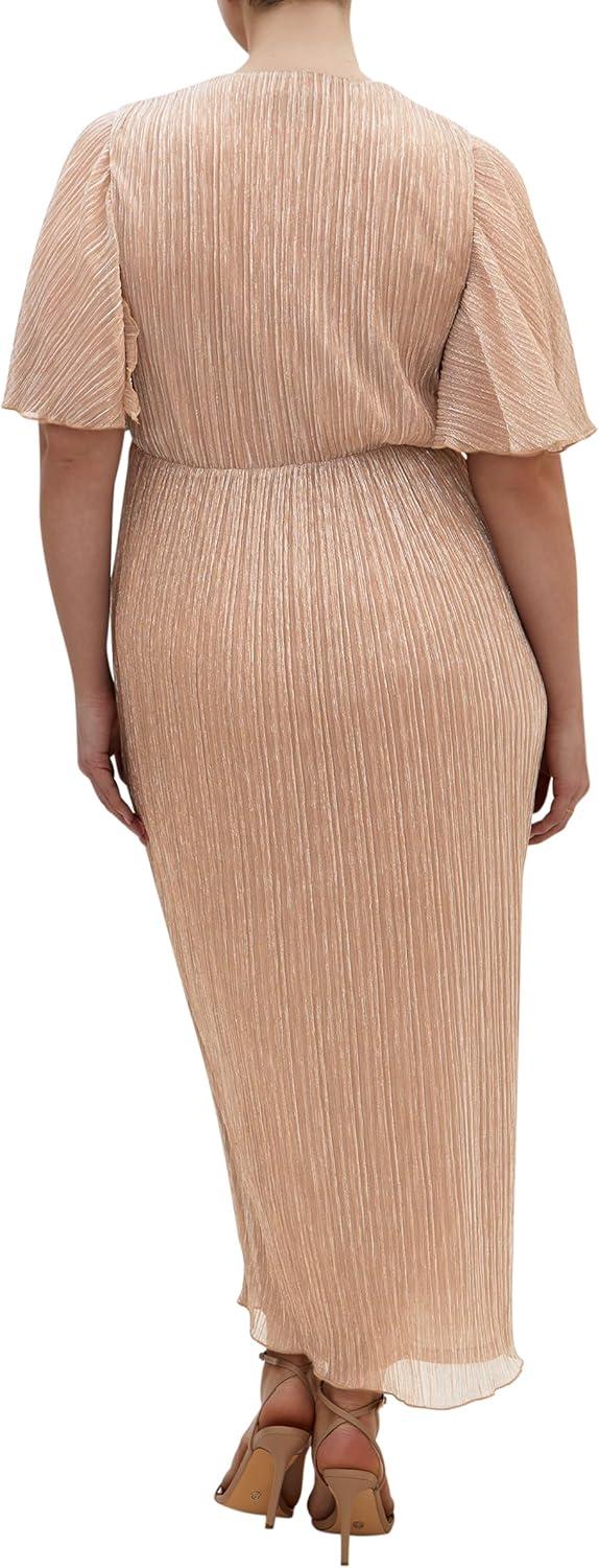 image:imageCity Chic Womens Plus Size Cocktail Dress Lily Sparkle MaxiSoft Blush