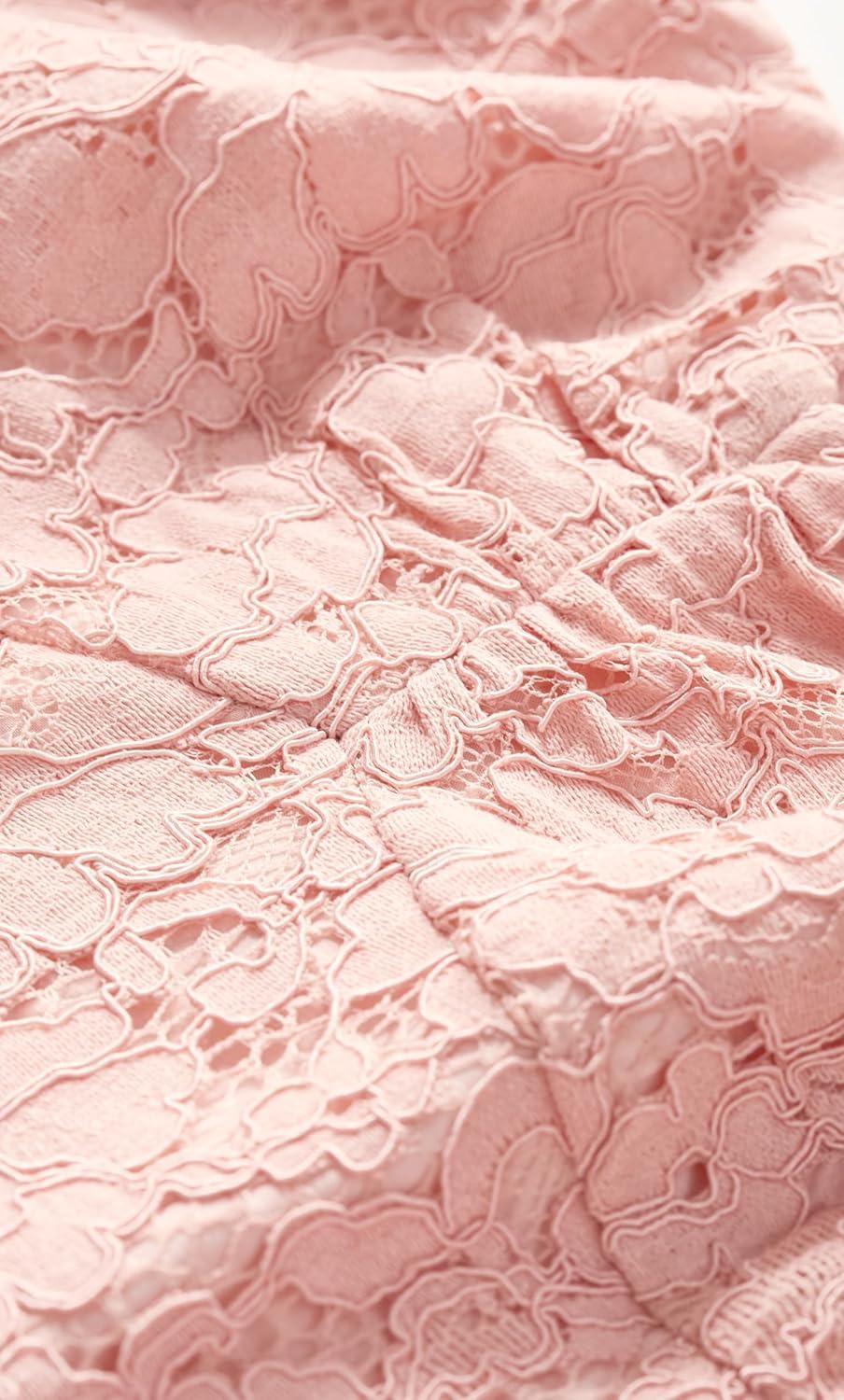 image:imageCity Chic Womens Plus Size Cocktail Dress Maisie Lace MidiBallet Pink