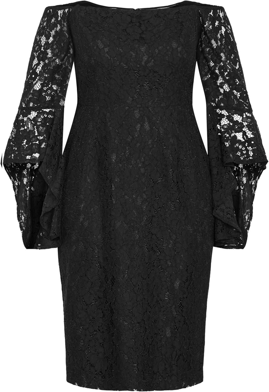 image:imageCity Chic Womens Plus Size Cocktail Dress Mystic LaceBlack