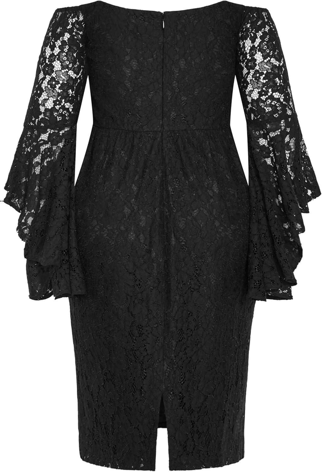 image:imageCity Chic Womens Plus Size Cocktail Dress Mystic LaceBlack
