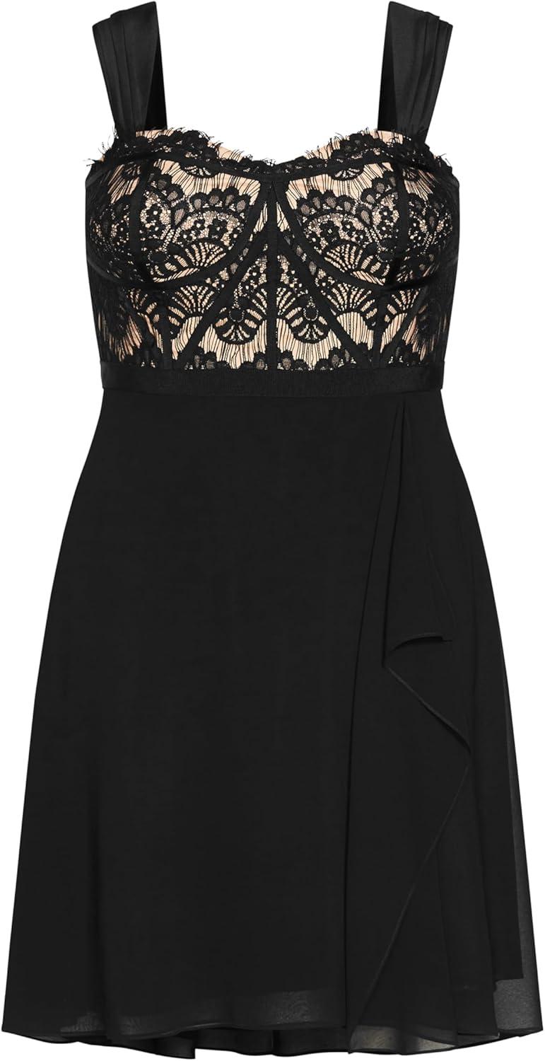 image:imageCity Chic Womens Plus Size Dress Eyelash EvieBlack