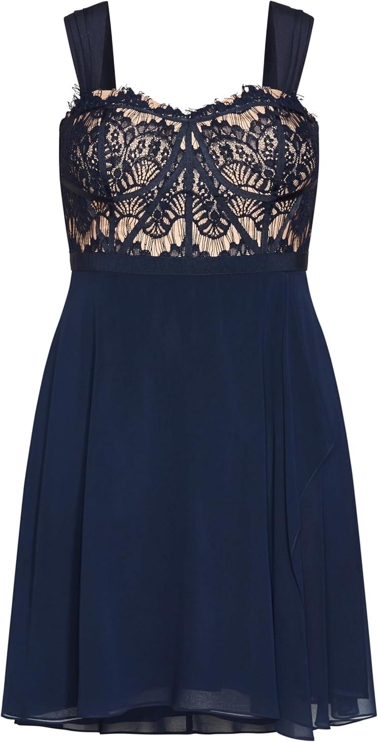 image:imageCity Chic Womens Plus Size Dress Eyelash EvieSapphire