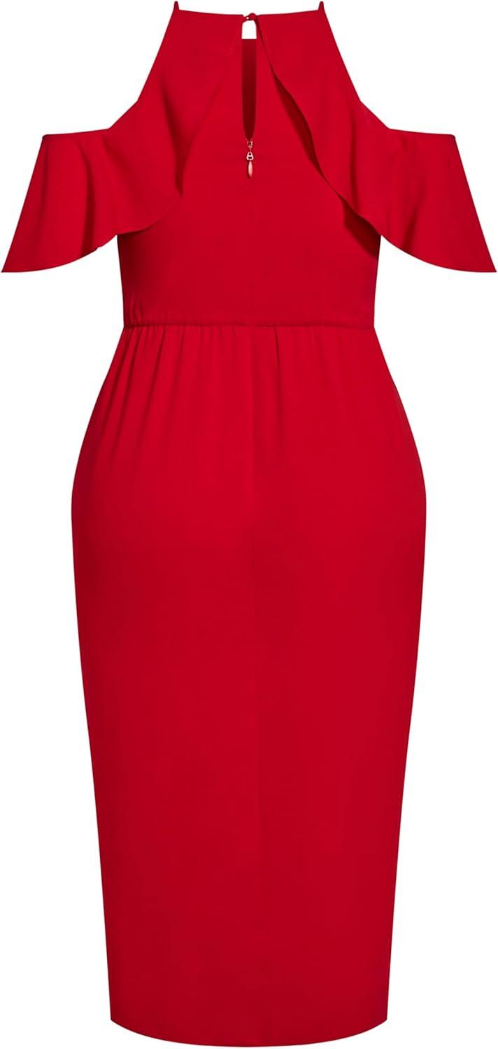image:imageCity Chic Womens Plus Size Dress Love SirenSiren Red