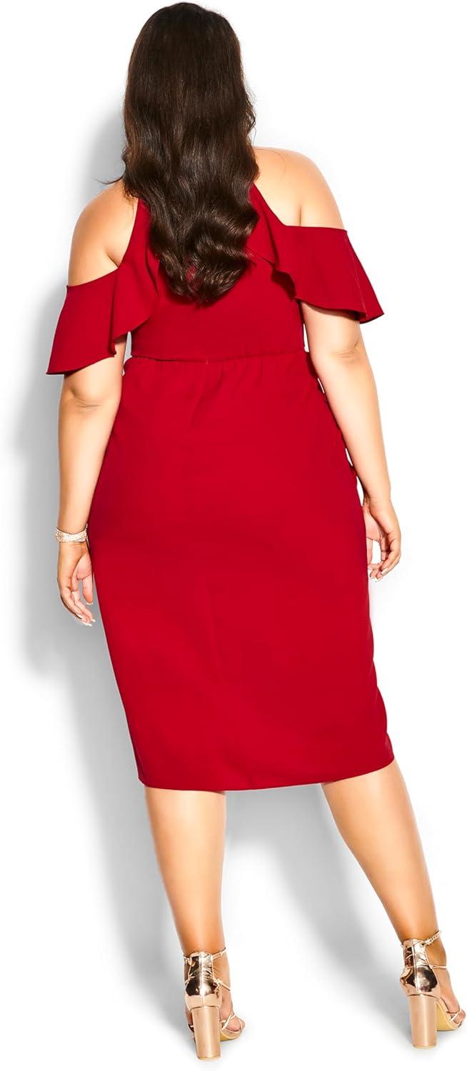 image:imageCity Chic Womens Plus Size Dress Love SirenSiren Red