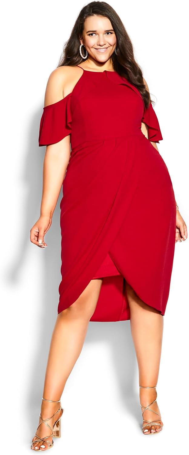 image:imageCity Chic Womens Plus Size Dress Love SirenSiren Red