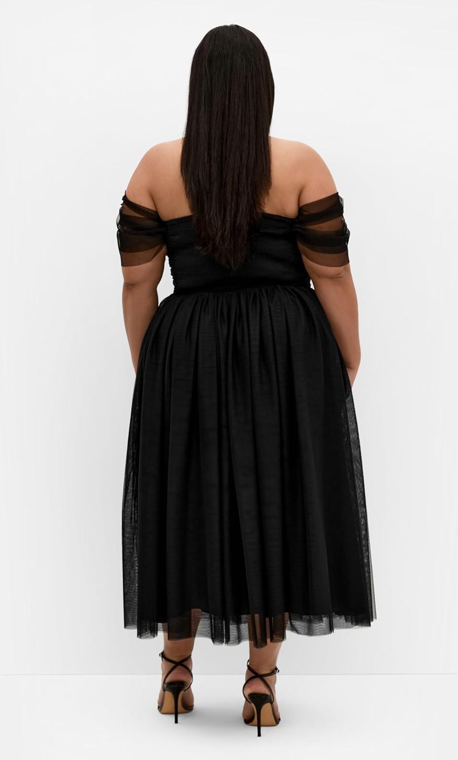 image:imageCity Chic Womens Plus Size Dress Lulu MidiBlack