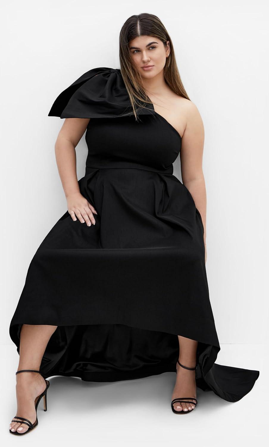 image:imageCity Chic Womens Plus Size Maxi Cocktail Dress CrawfordBlack