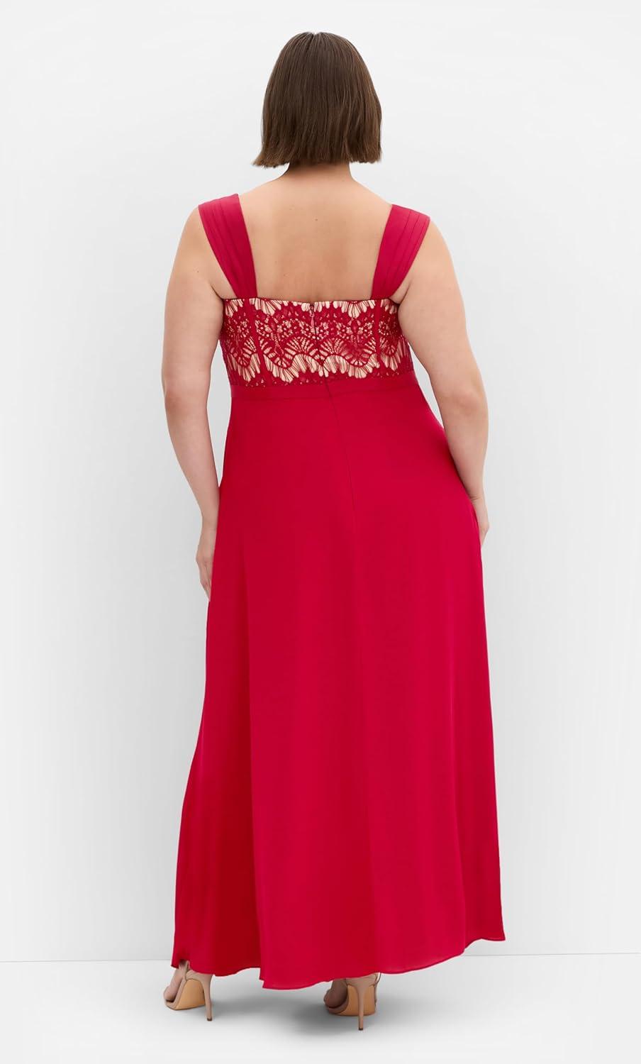 image:imageCity Chic Womens Plus Size Maxi Cocktail Dress Sweet EvieRed
