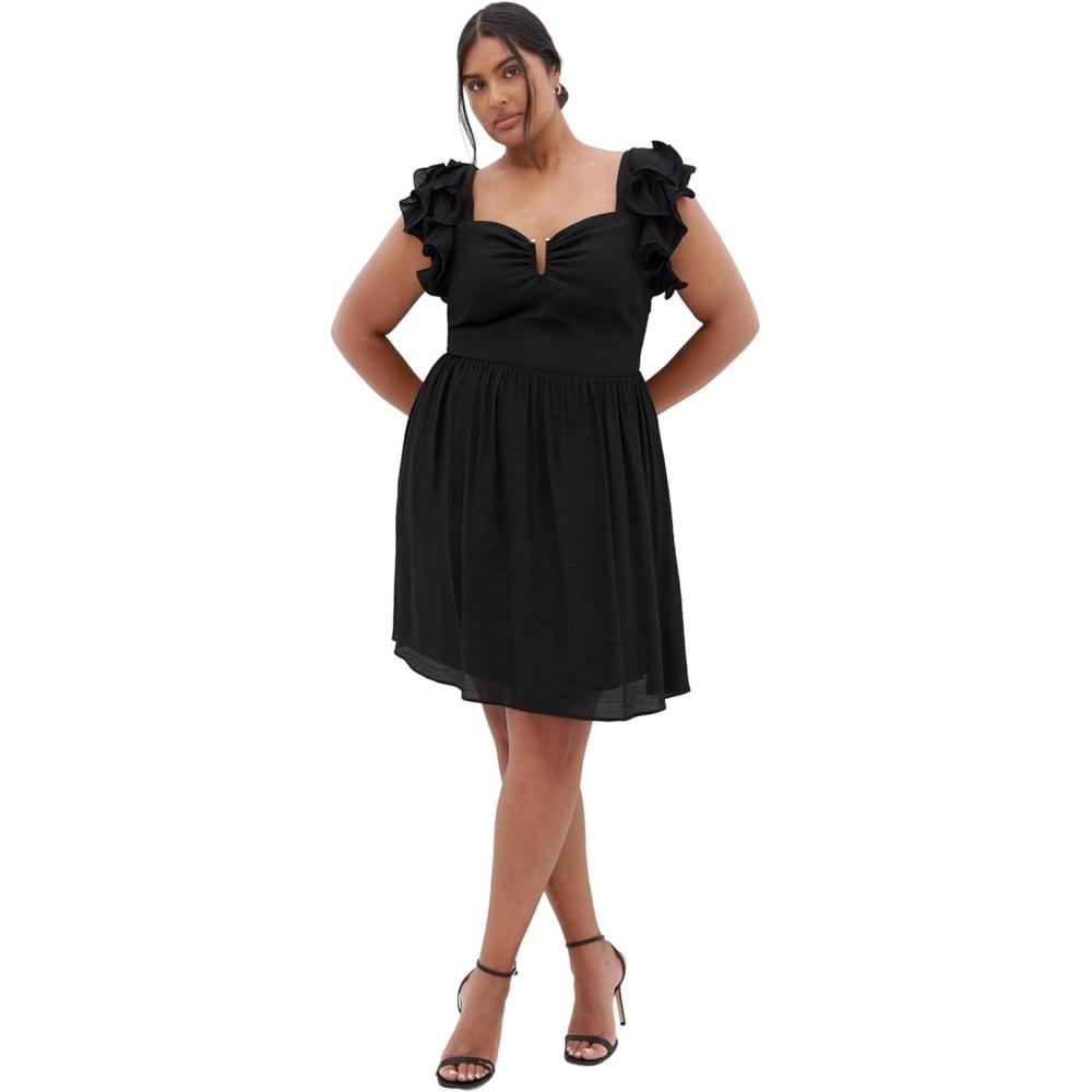 image:imageCity Chic Womens Plus Size Cocktail Dress AlmaBlack