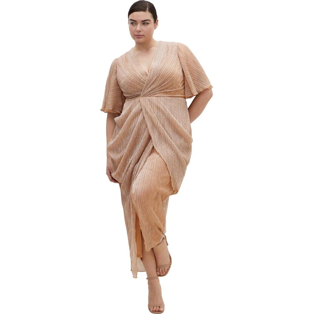 image:imageCity Chic Womens Plus Size Cocktail Dress  Lily Sparkle MaxiSoft Blush