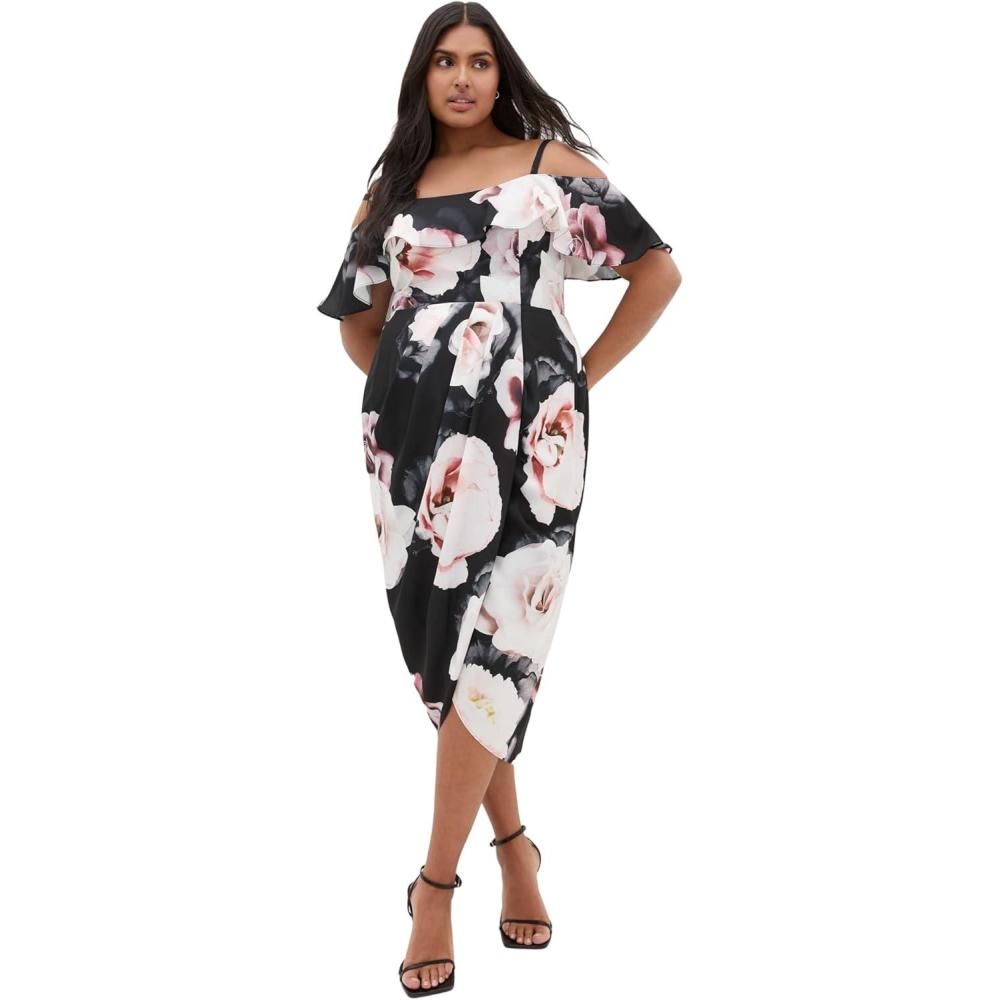 image:imageCity Chic Womens Plus Size Cocktail Dress  Love Me DoAustin Floral