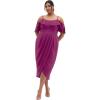 image:imageCity Chic Womens Cocktail DressFlirtation Drape MidiCerise