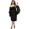image:imageCity Chic Womens Plus Size Cocktail Dress  Mystic LaceBlack