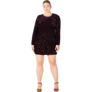 City Chic Women’s Plus Size Cocktail Dress – Winter(Purple)