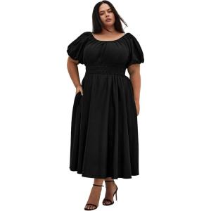 City Chic Women’s Plus Size Dress – Lillian Midi(Black)