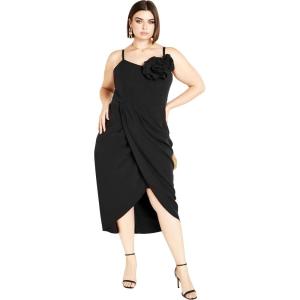 City Chic Women’s Plus Size Fleur Dress(Black)