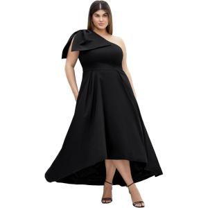 City Chic Women’s Plus Size Maxi Cocktail Dress – Crawford(Black)