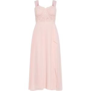 City Chic Women’s Plus Size Maxi Cocktail Dress – Sweet Evie(Sweet Rose)