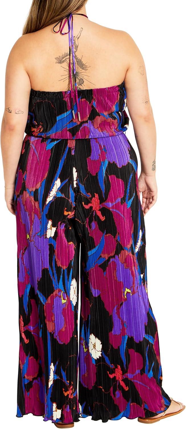 image:imageCITY CHIC Plus Size Jumpsuit Kira Print JumpsuitWild Flower