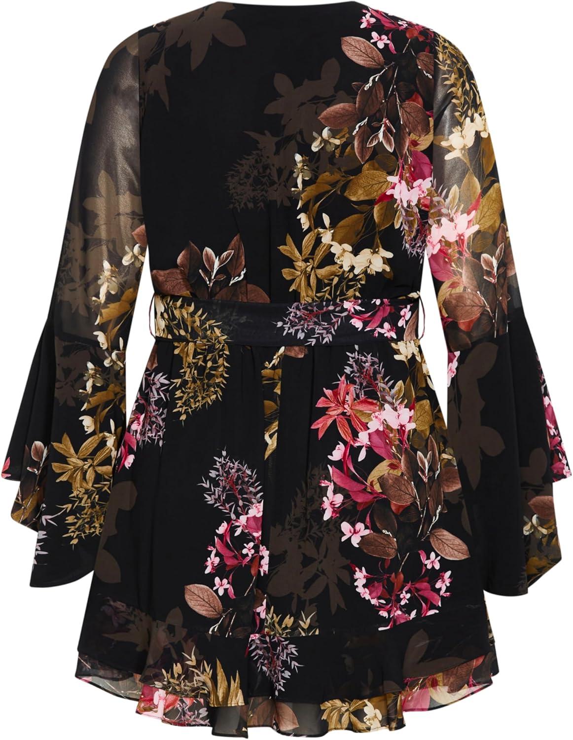 image:imageCity Chic Plus Size Dress Malaga Floral Dress