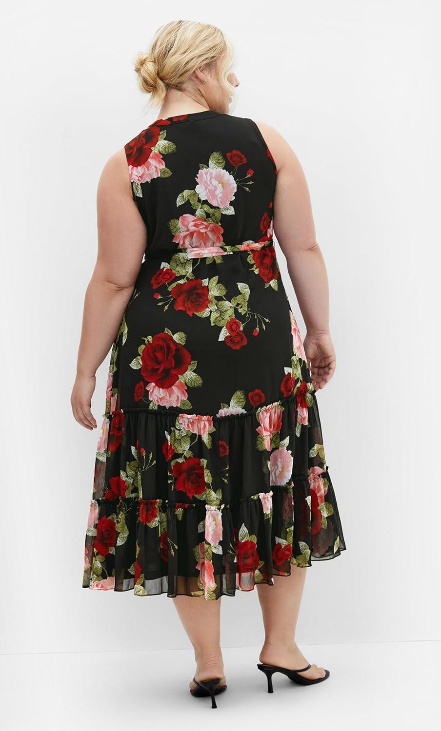 image:imageCity Chic Womens Dress Roma PrintDolce Black