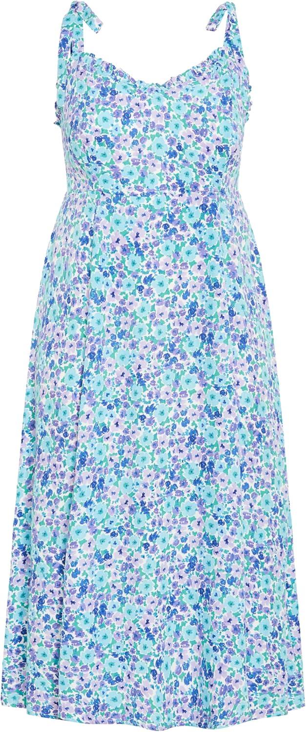 image:imageCity Chic Womens Plus Size Dress TamaraBlue Ditsy