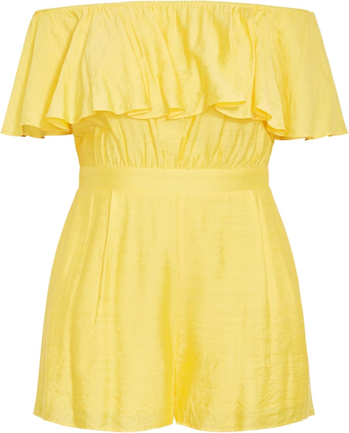 image:imageCity Chic Womens Plus Size Serene PlaysuitSunshine