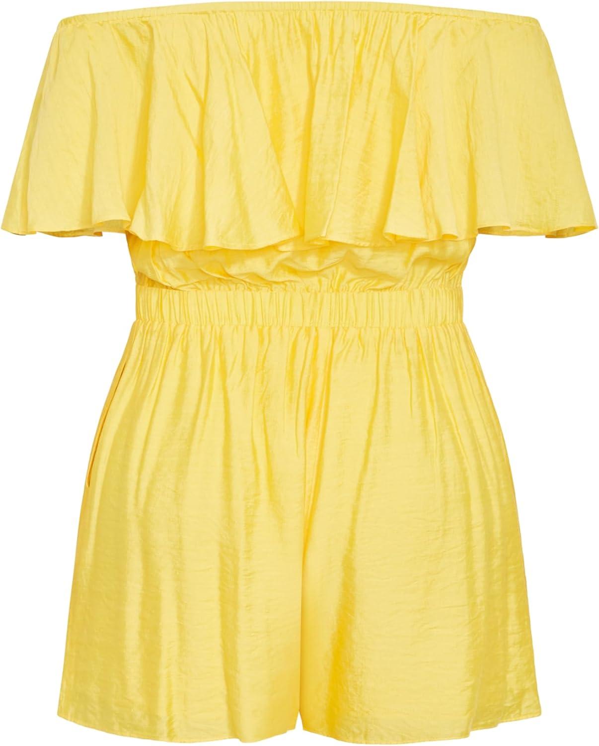 image:imageCity Chic Womens Plus Size Serene PlaysuitSunshine