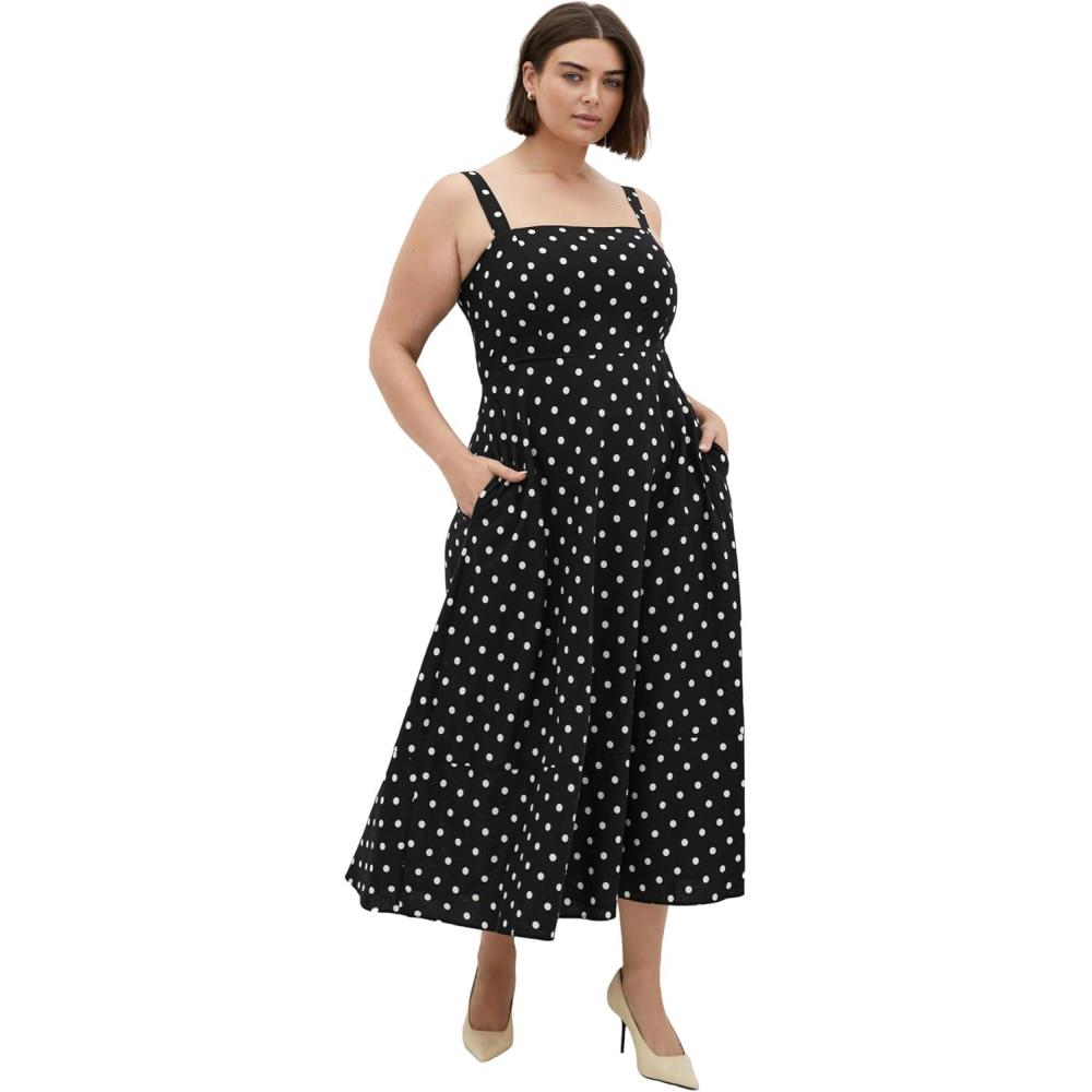image:imageCity Chic Womens Plus Size Maxi Dress  Collins PrintBlack Spot