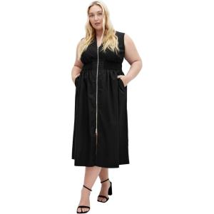 City Chic Womens Dress – Cece Zip(Black)