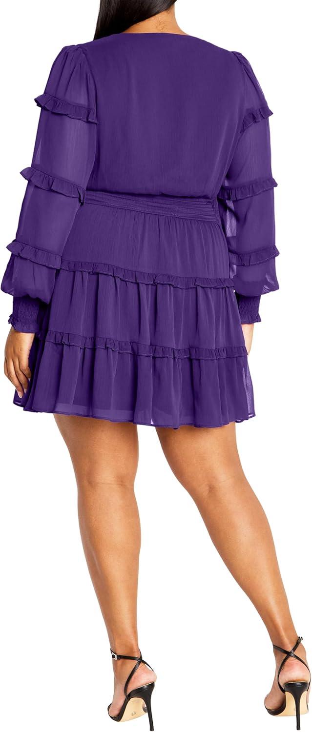 image:imageCity Chic Womens Plus Size Dress Daisy MayRoyal Purple