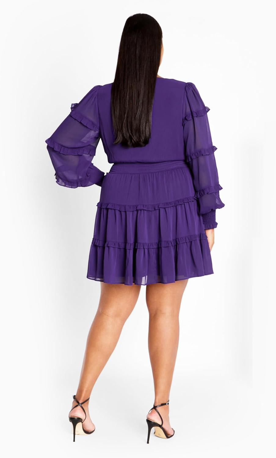 image:imageCity Chic Womens Plus Size Dress Daisy MayRoyal Purple