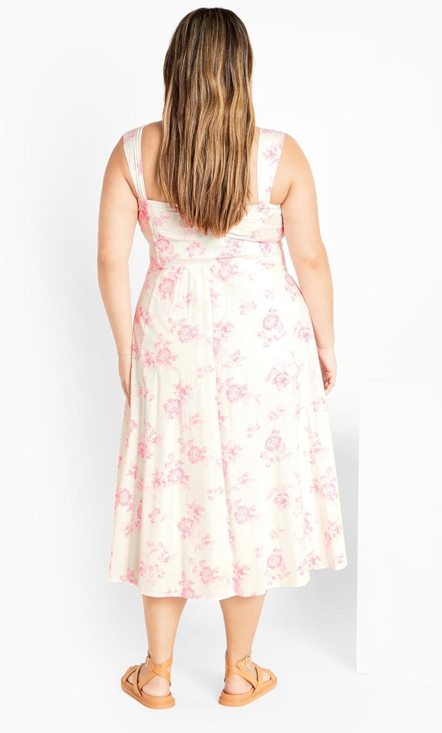 image:imageCity Chic Womens Plus Size Dress Marylou PrintEtched Rose