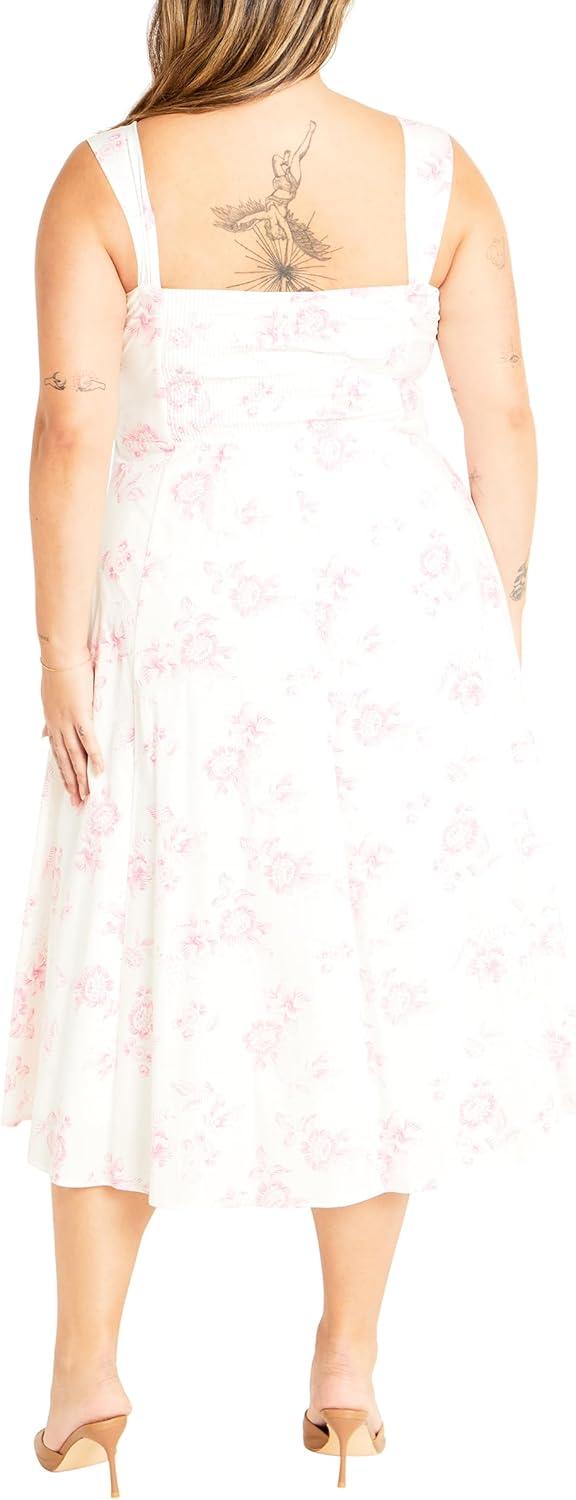 image:imageCity Chic Womens Plus Size Dress Marylou PrintEtched Rose