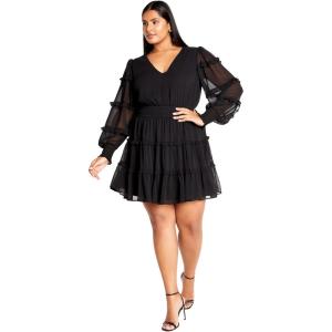 City Chic Women’s Plus Size Dress – Daisy May(Black)