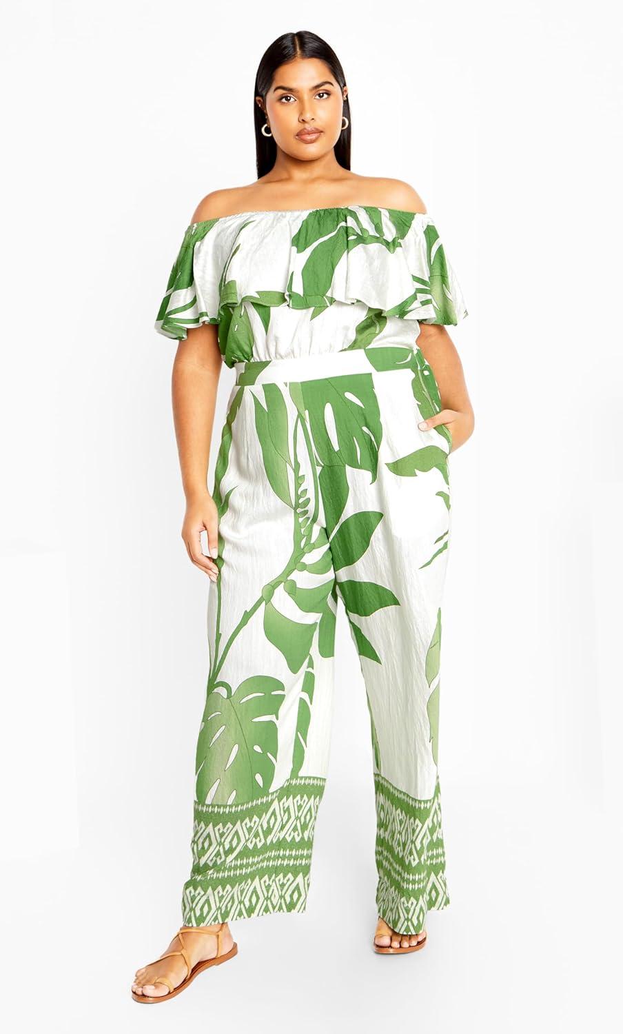 image:imageCity Chic Womens Peta JumpsuitOpulent Oasis