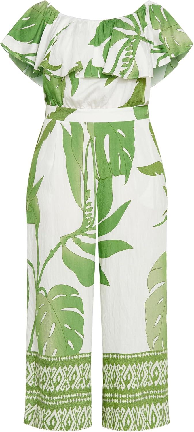 image:imageCity Chic Womens Peta JumpsuitOpulent Oasis