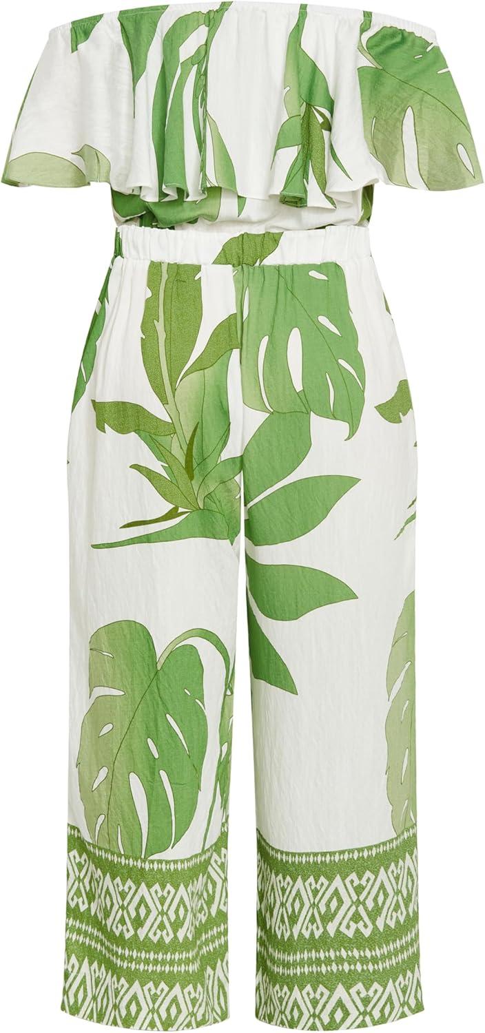 image:imageCity Chic Womens Peta JumpsuitOpulent Oasis