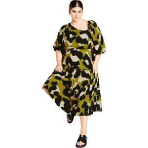 City Chic Women’s Plus Size Aria Print Dress