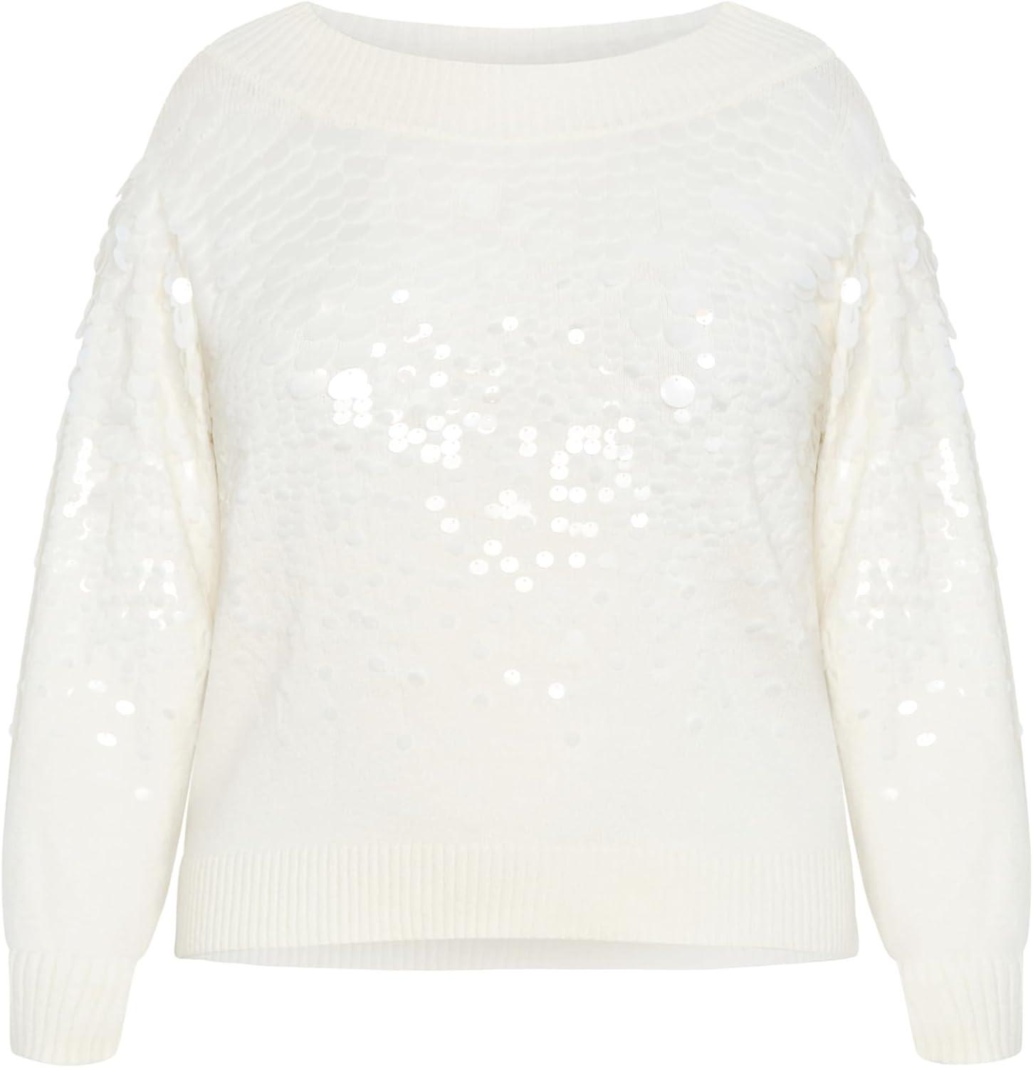 image:imageCity Chic Womens Plus Size Jumper BraylinIvory