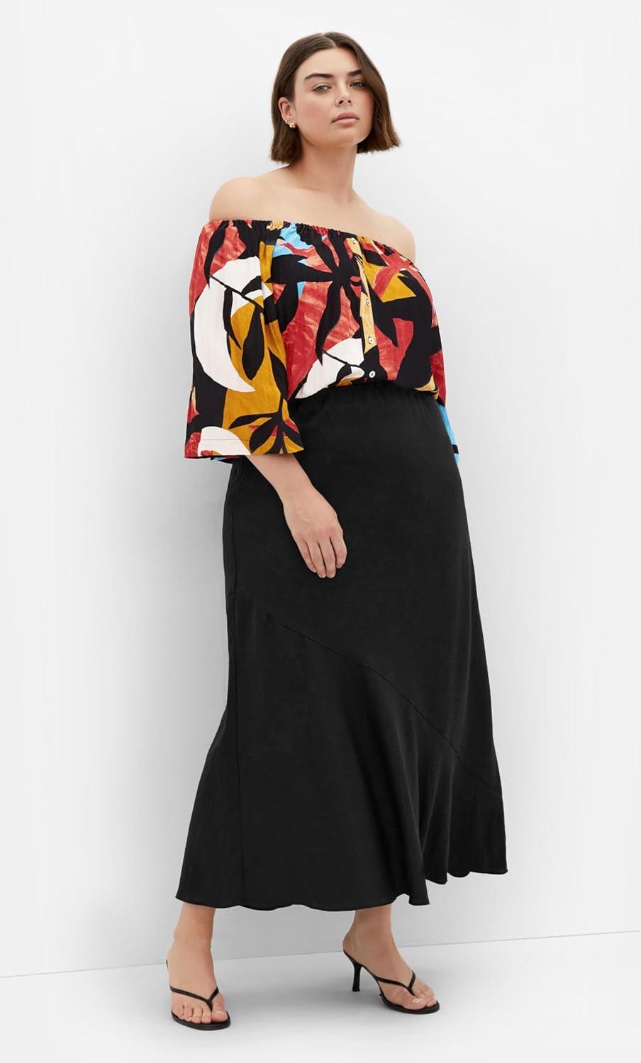image:imageCity Chic Womens Plus Size Top Maiya PrintTropical Oasis