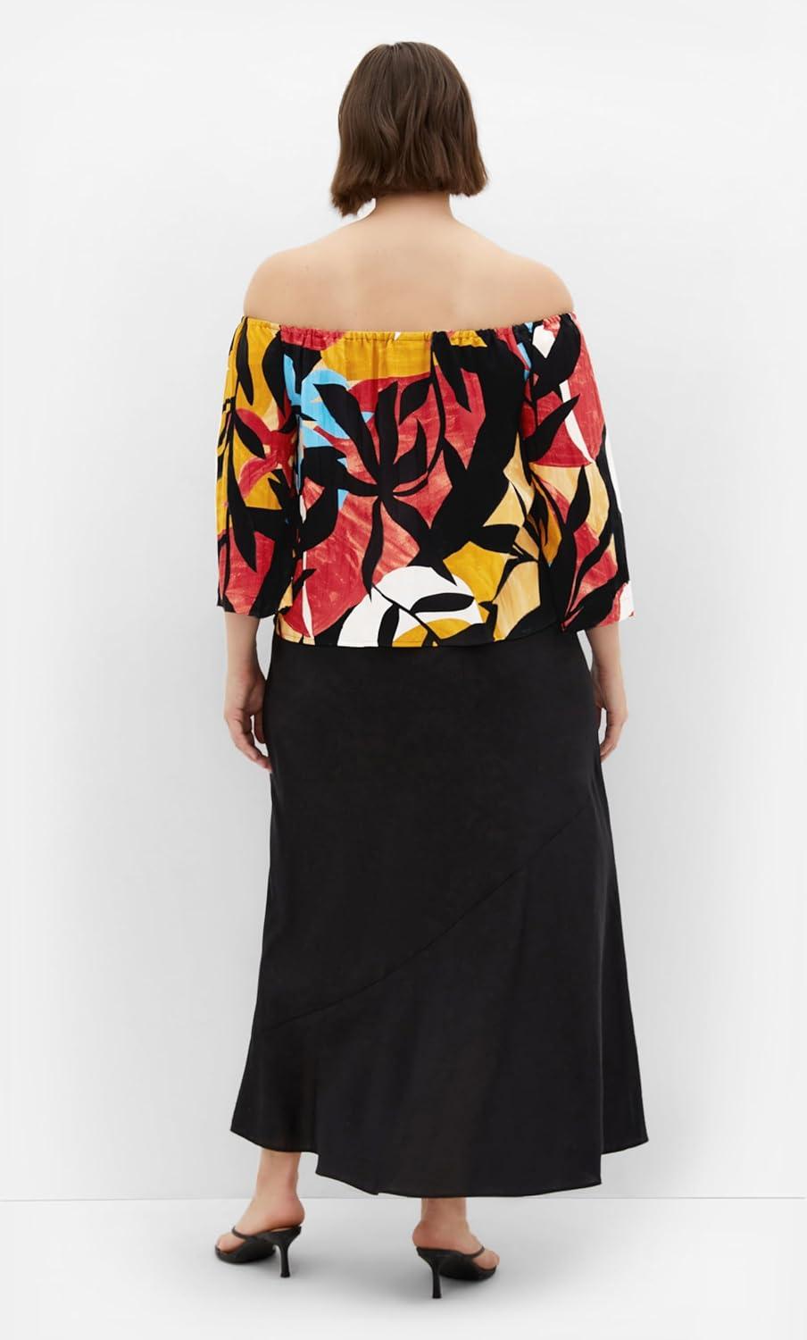 image:imageCity Chic Womens Plus Size Top Maiya PrintTropical Oasis