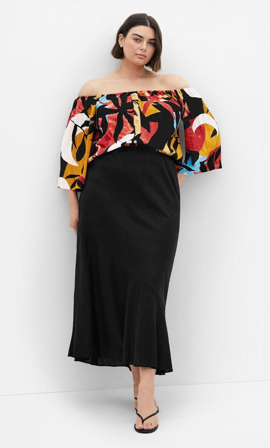 image:imageCity Chic Womens Plus Size Top Maiya PrintTropical Oasis