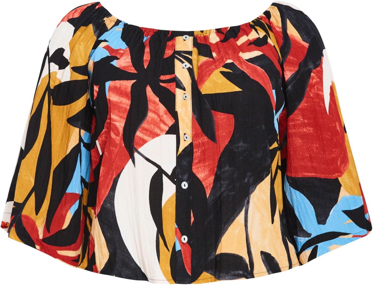 image:imageCity Chic Womens Plus Size Top Maiya PrintTropical Oasis