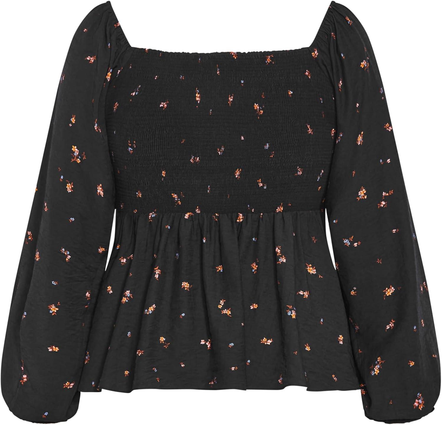 image:imageCity Chic Womens Top Gigi Long Sleeve Daisy PrintBaby Ditsy