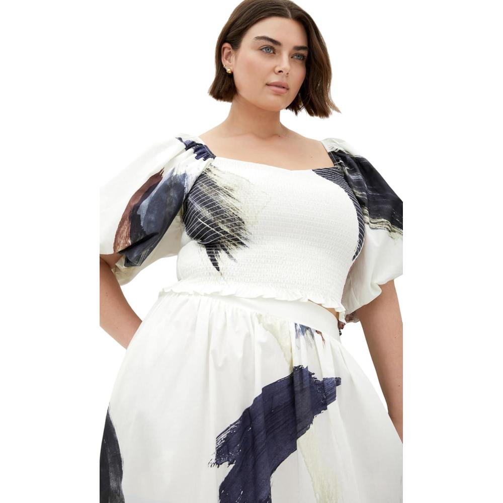 image:imageCity Chic Womens Plus Size Top  Amari PrintGeo Muse