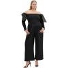 image:imageCity Chic Womens Plus Size Jumpsuit  Stacie Off ShoulderBlack