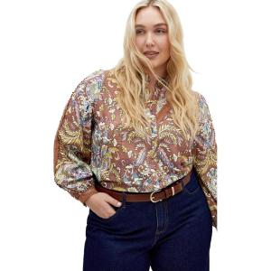 City Chic Plus Size Shirt MYSTERIA Multi Print, Multi Print