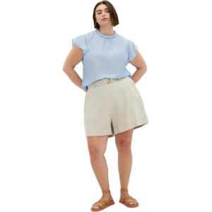City Chic Women’s Plus Size Top – Lorelai Short Sleeve(Sky Blue)